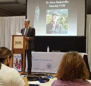 Speaker Dr. Steve Baskerville at Summit of the Survivors of the Sexual Revolution